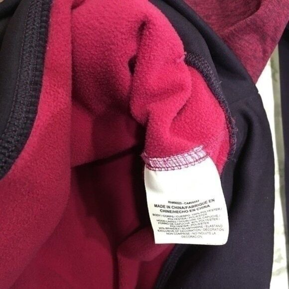 NIKE FLEECE THERMA FIT PINK/PURPLE LONG SLEEVE PULLOVER HOODIE SMALL - Picture 3 of 12